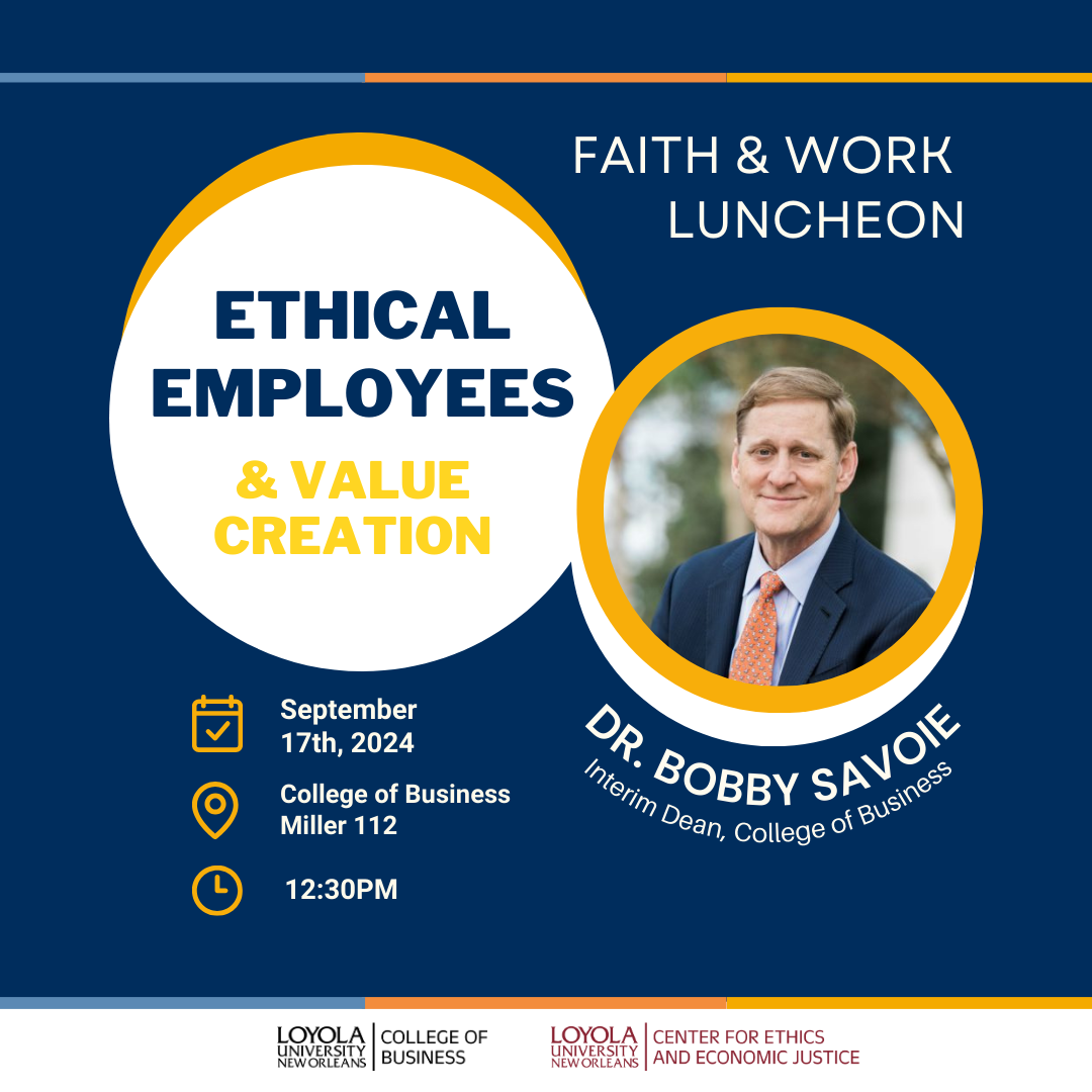 Faith and Work Bobby Savoie
